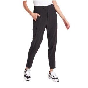 Athleta Uptown Ankle Pants Women Size 6 Tall Black Athletic Hiking Outdoor Pants